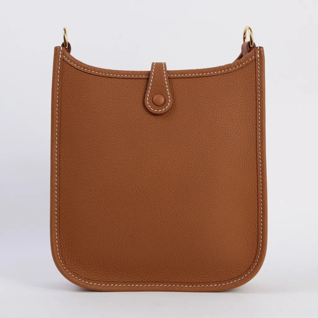 Hermès Evelyne 16 Amazone Clemence Leather Bag with Gold Hardware