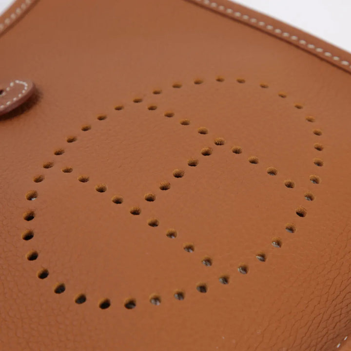 Hermès Evelyne 16 Amazone Clemence Leather Bag with Gold Hardware