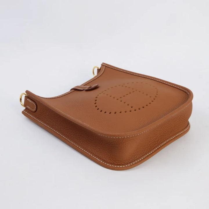 Hermès Evelyne 16 Amazone Clemence Leather Bag with Gold Hardware