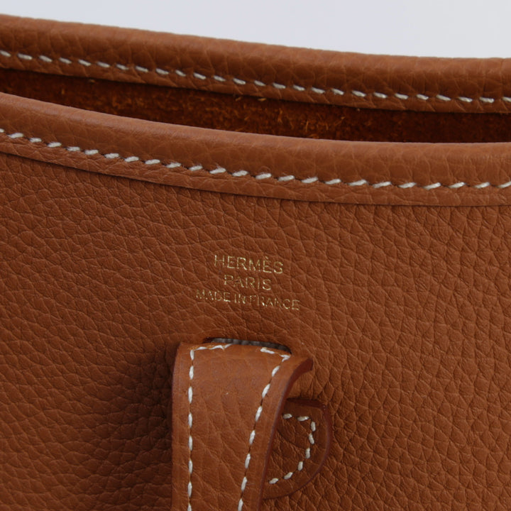 Hermès Evelyne 16 Amazone Clemence Leather Bag with Gold Hardware