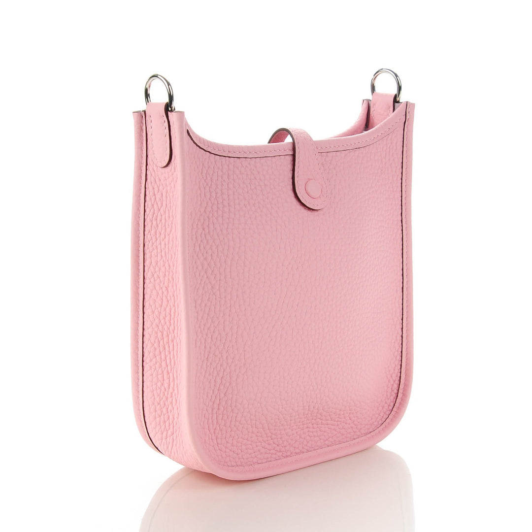 Hermès Evelyne 16 Amazone Bag in Rose Sakura Taurillon Clémence with Rose Sakura Strap - Gemaee  UAE