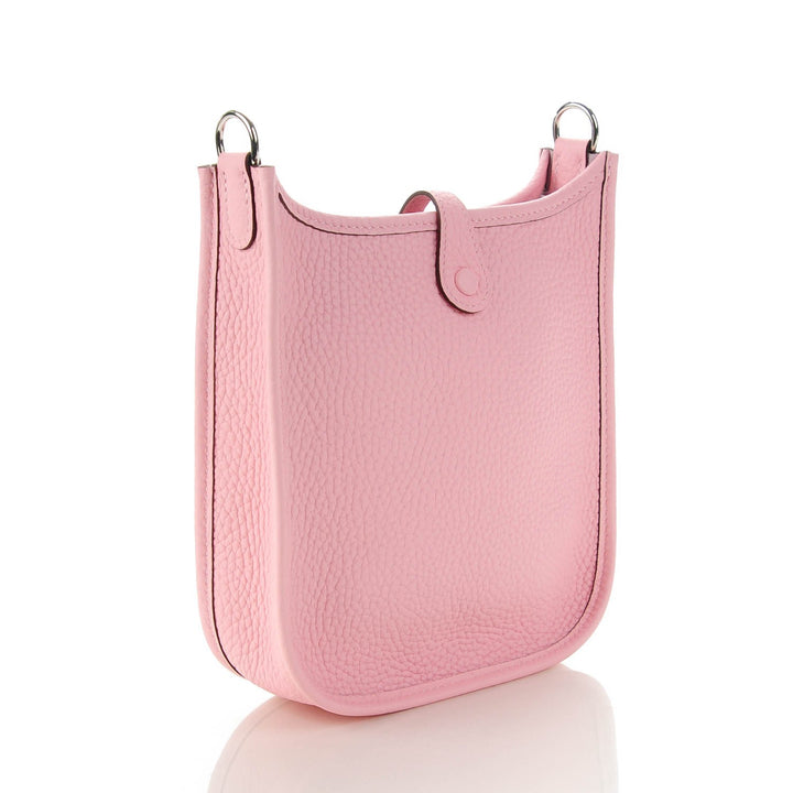 Hermès Evelyne 16 Amazone Bag in Rose Sakura Taurillon Clémence with Rose Sakura Strap - Gemaee  UAE