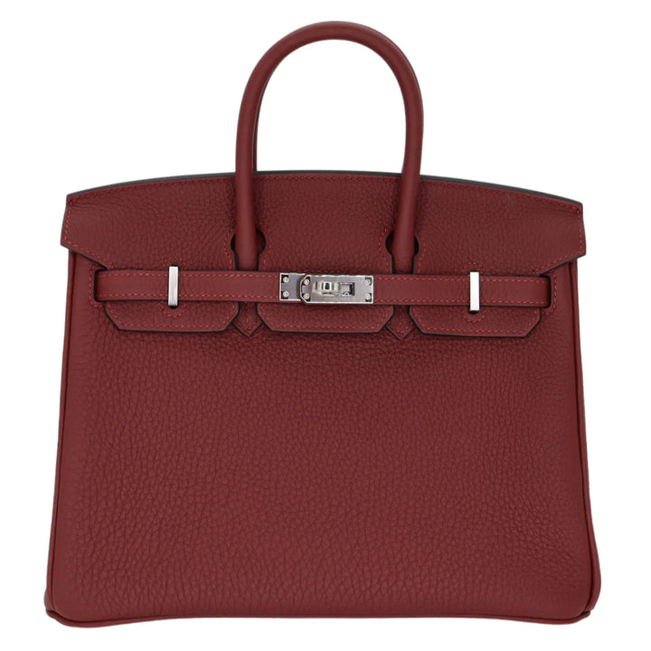 Hermès Birkin 25 Bag in Rouge H Togo Leather with Palladium Hardware - Gemaee  UAE