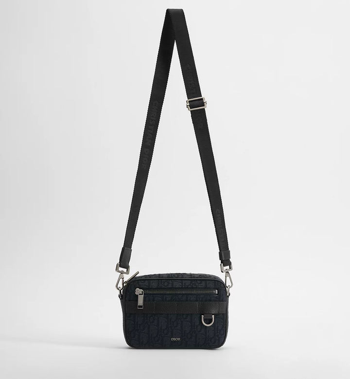 Dior Mini Safari Bag Black Oblique Jacquard