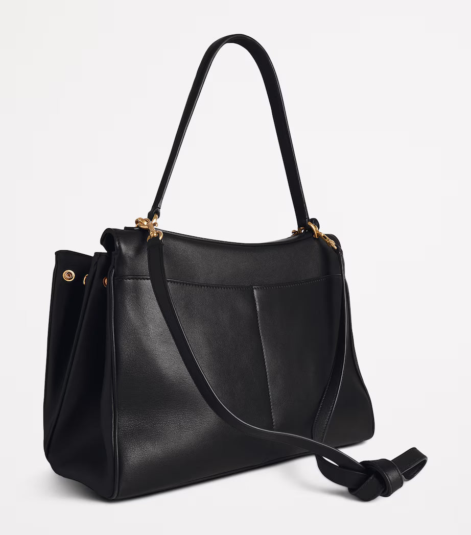 Balenciaga Black Medium Calfskin Rodeo Shoulder Bag