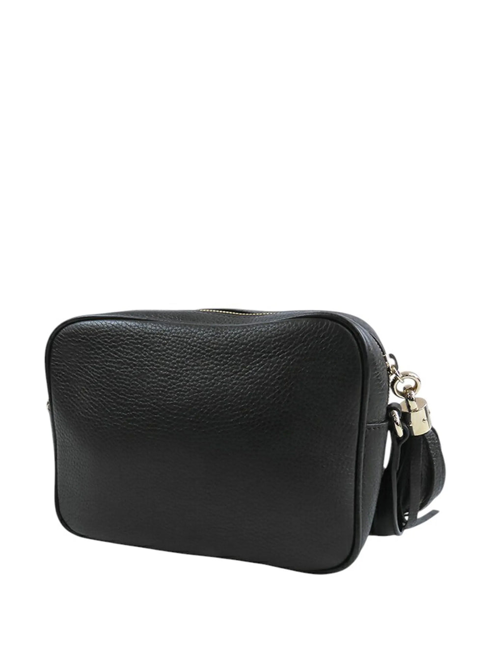 GUCCI Soho Leather Disco Bag Black Crossbody Camera Bag with Tassel - Gemaee  UAE