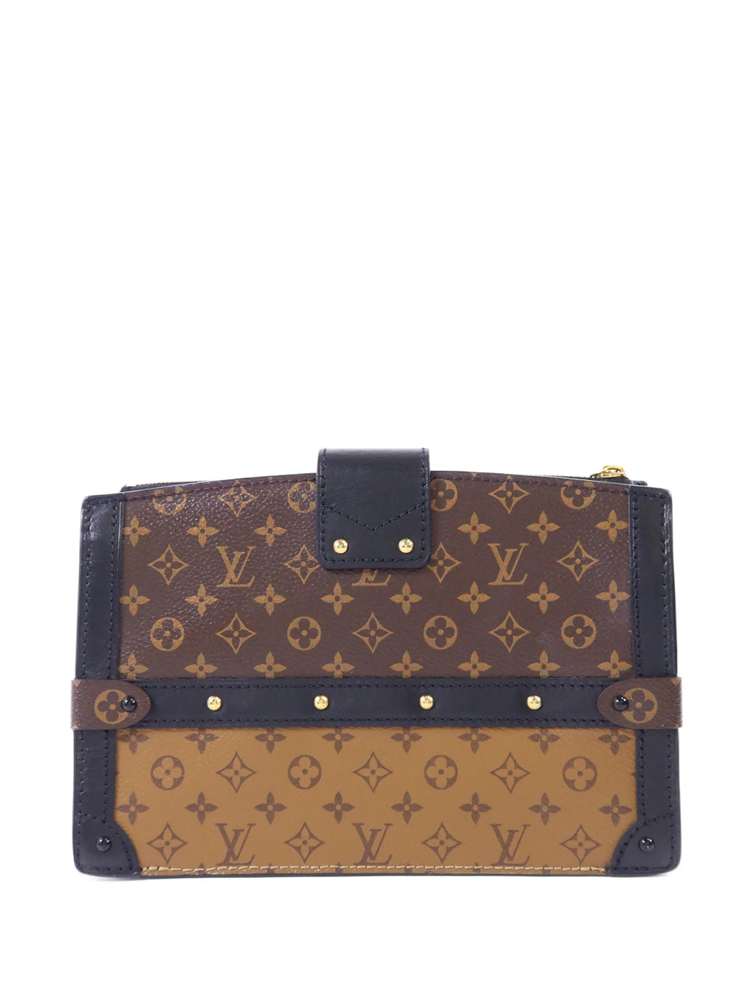 Louis Vuitton Monogram Reverse Trunk Clutch Bag