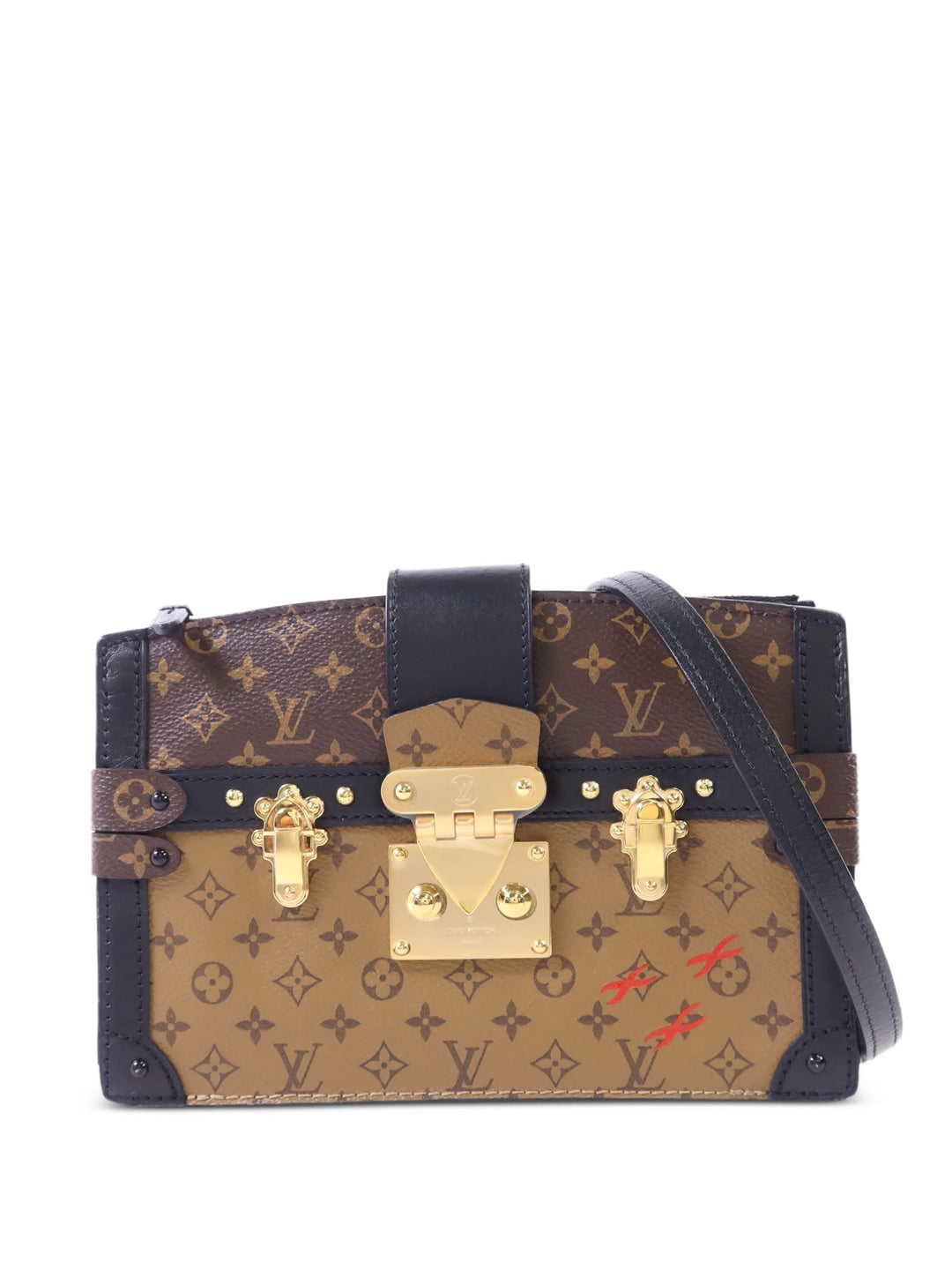 Louis Vuitton Monogram Reverse Trunk Clutch Bag