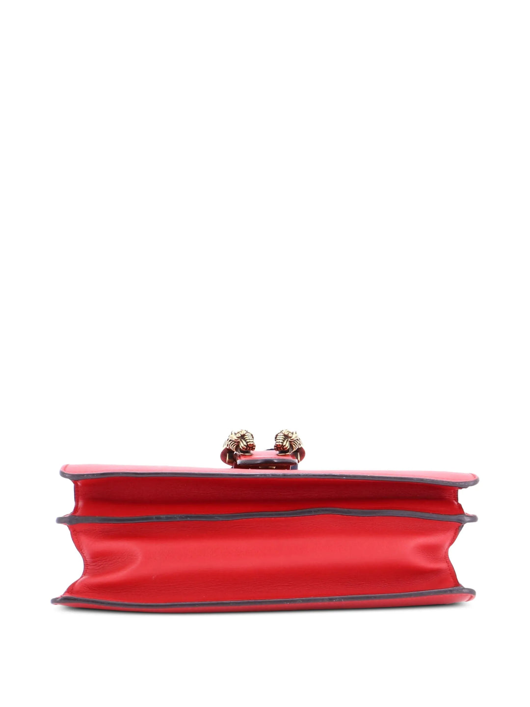 Gucci Dionysus Medium Bamboo Top Handle Bag in Red Leather