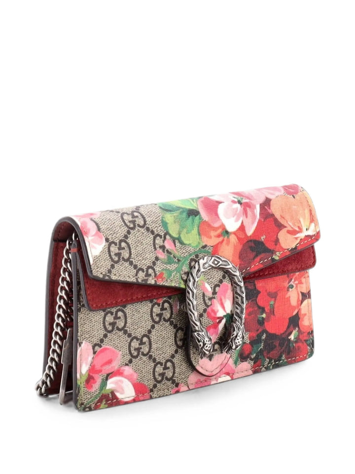 Gucci Dionysus Super Mini Crossbody Bag in Blooms Print GG Coated Canvas
