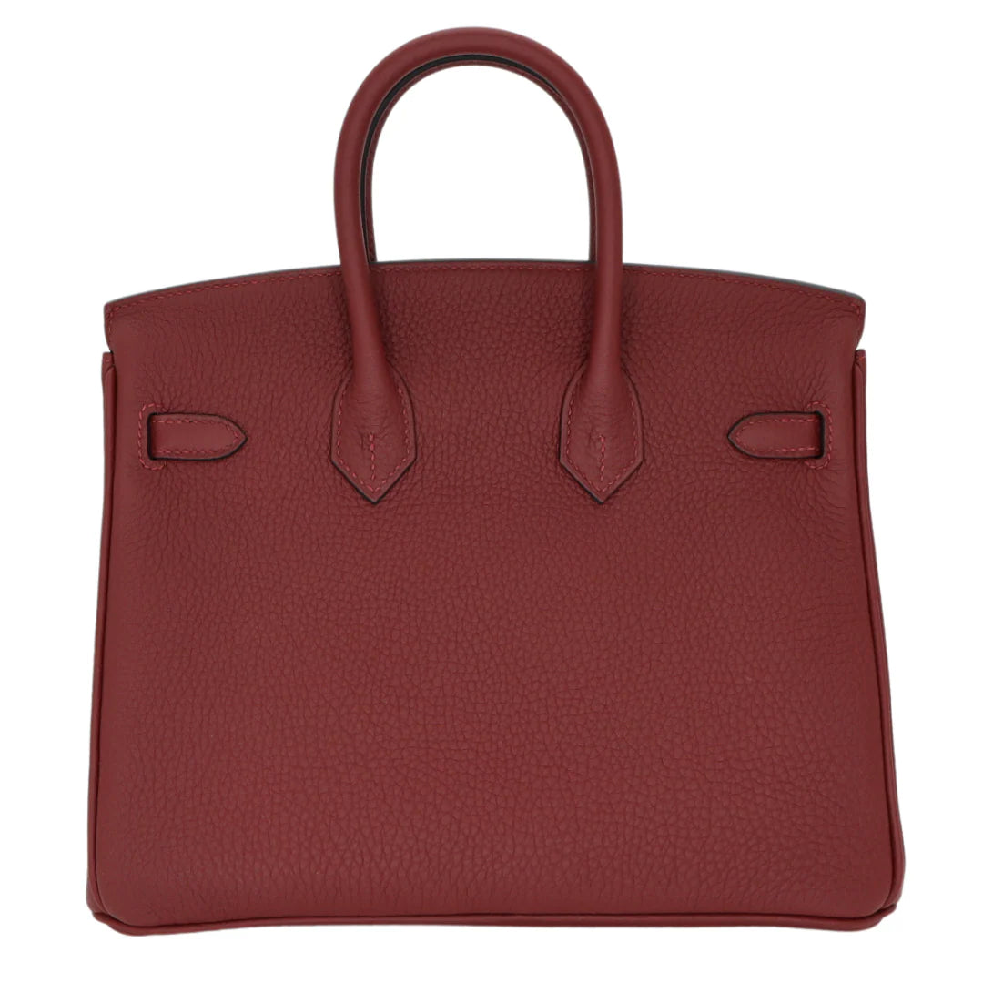 Hermès Birkin 25 Bag in Rouge H Togo Leather with Palladium Hardware - Gemaee  UAE