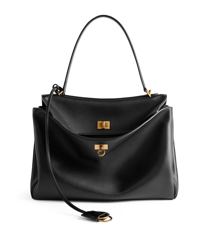 Balenciaga Black Medium Calfskin Rodeo Shoulder Bag