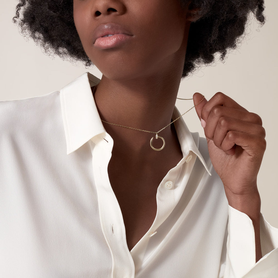 Cartier Juste Un Clou Pendant Necklace with Diamonds in 18K Yellow Gold