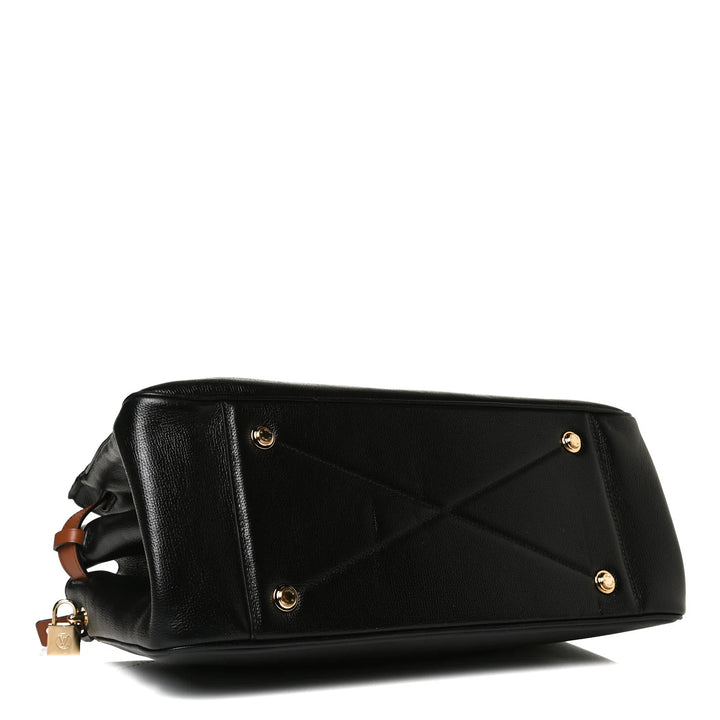 Louis Vuitton All Set MM Bag in Black & Brown Calfskin Leather