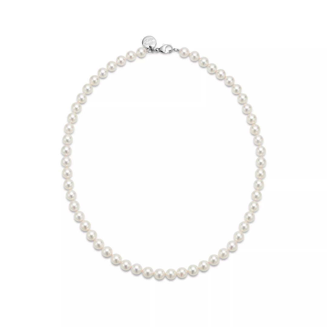 Tiffany & Co Tiffany Essential Pearls Necklace in 18K White Gold with Akoya Cultured Pearls