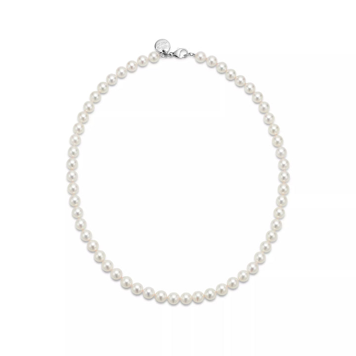 Tiffany & Co Tiffany Essential Pearls Necklace in 18K White Gold with Akoya Cultured Pearls