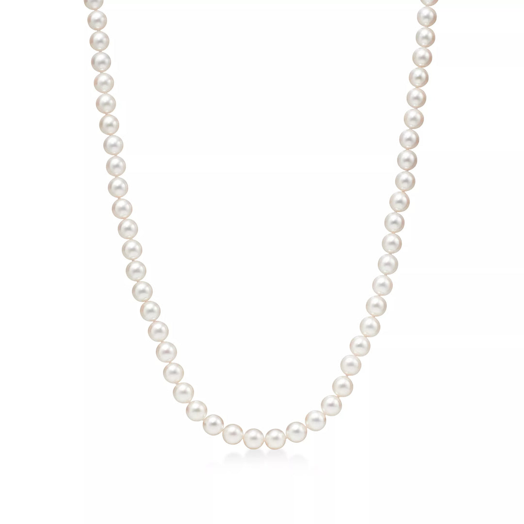 Tiffany & Co Tiffany Essential Pearls Necklace in 18K White Gold with Akoya Cultured Pearls