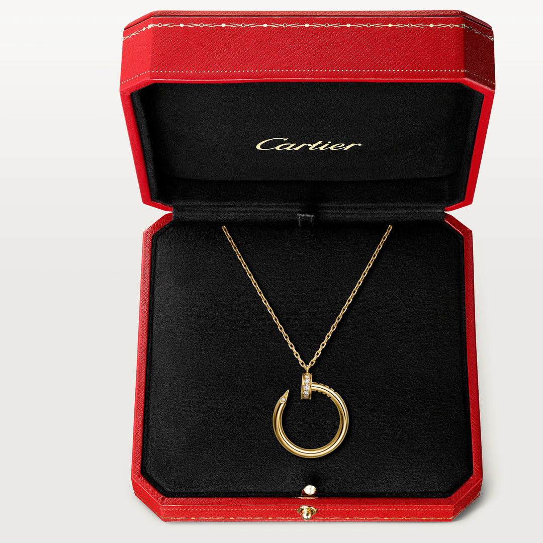 Cartier Juste Un Clou Pendant Necklace with Diamonds in 18K Yellow Gold