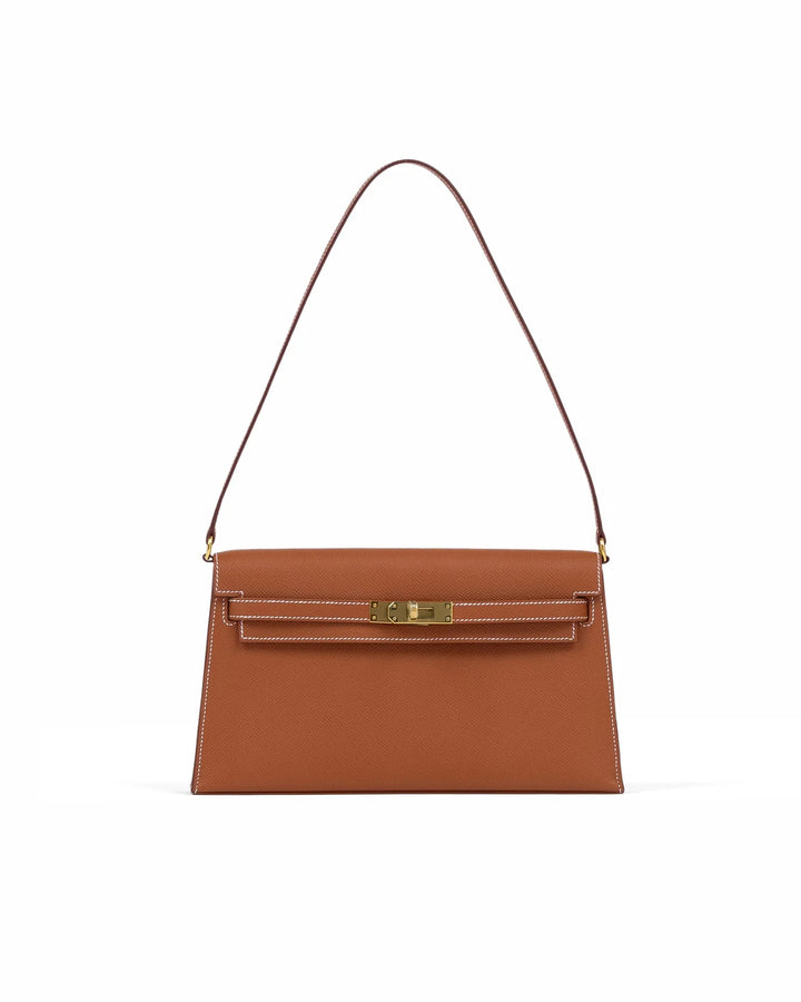 Hermès Kelly Elan in Gold Epsom Leather with Gold Hardware