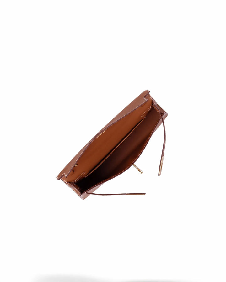 Hermès Kelly Elan in Gold Epsom Leather with Gold Hardware