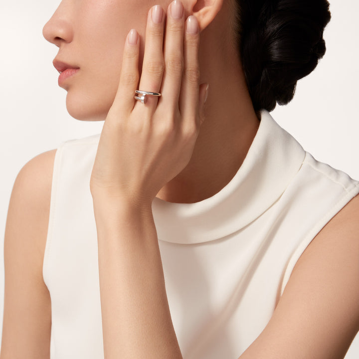 Cartier Juste un Clou Ring Classic Model in 18K White Gold