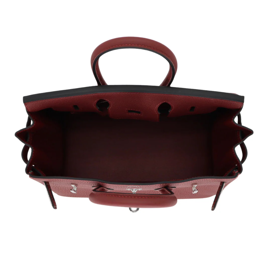 Hermès Birkin 25 Bag in Rouge H Togo Leather with Palladium Hardware - Gemaee  UAE