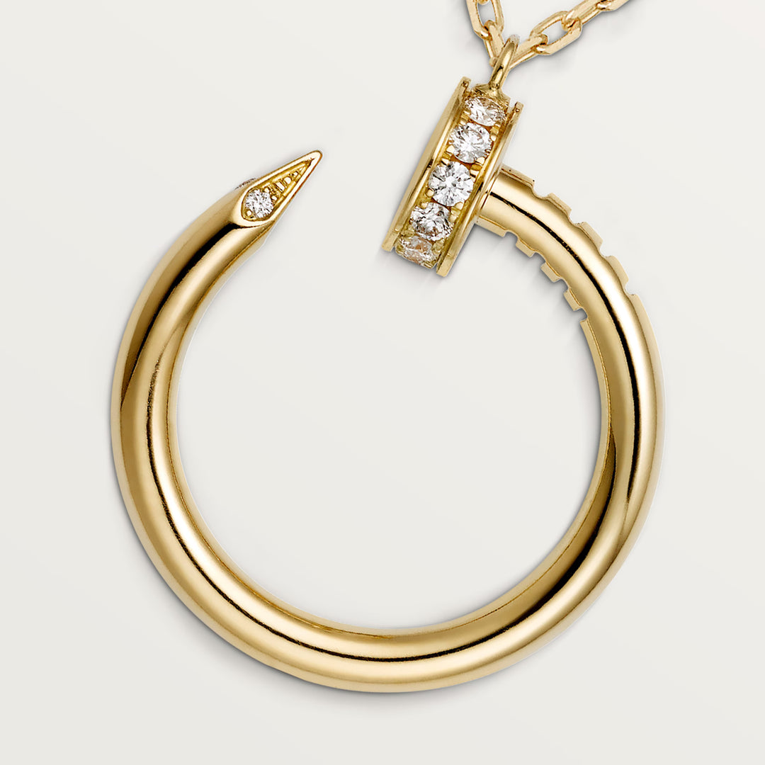 Cartier Juste Un Clou Pendant Necklace with Diamonds in 18K Yellow Gold