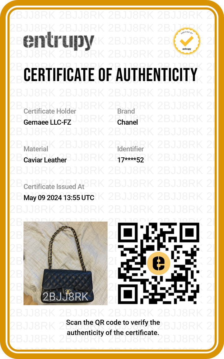 Chanel Jumbo Classic Double Flap Bag Black Caviar Gold Hardware - Gemaee  UAE