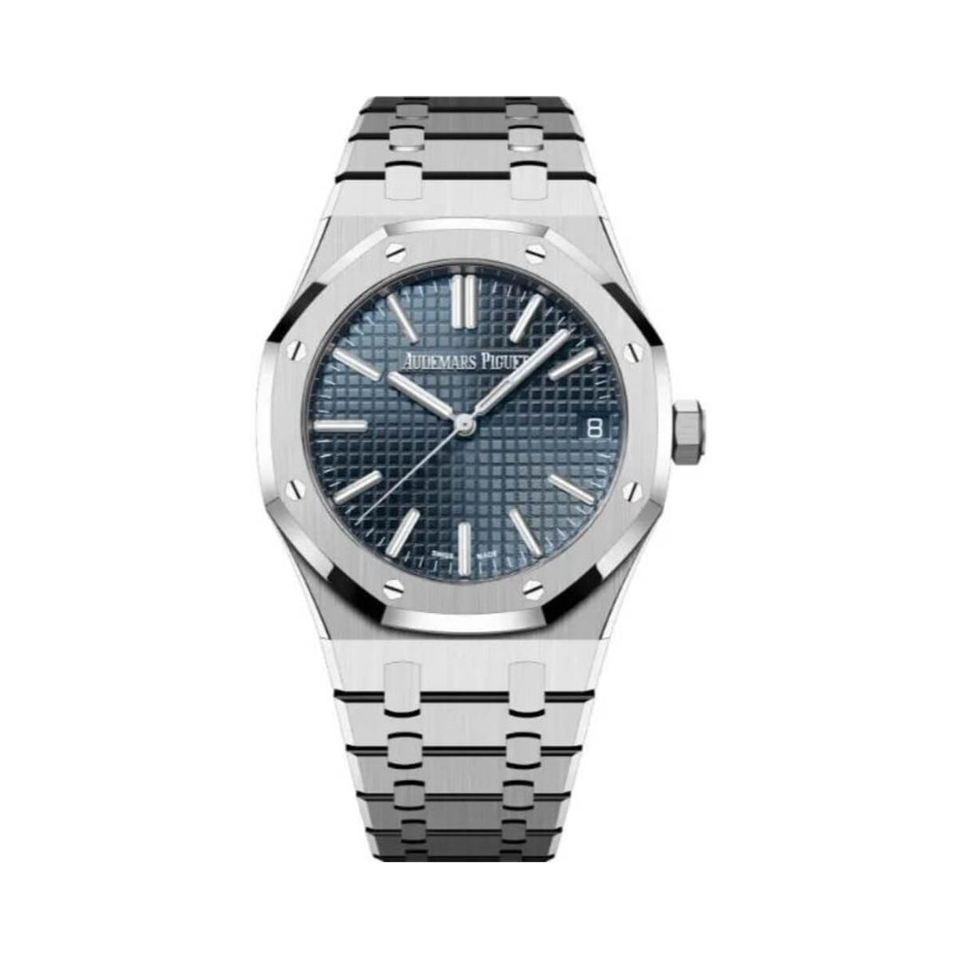 Audemars Piguet Royal Oak Selfwinding 41mm in Stainless Steel with Grey Grande Tapisserie Dial - Gemaee  UAE