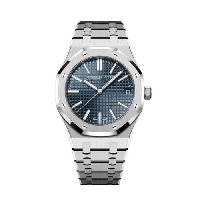 Audemars Piguet Royal Oak Selfwinding 41mm in Stainless Steel with Grey Grande Tapisserie Dial - Gemaee  UAE