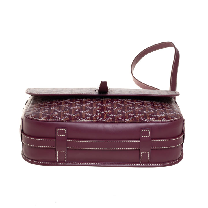 Goyard Burgundy Goyardine Coated Canvas and Leather Belvedere Bag