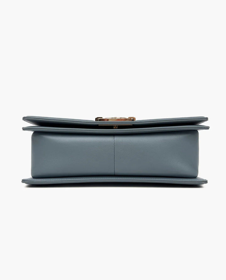 Chanel Boy Bag Medium Baby Blue Calfskin Leather