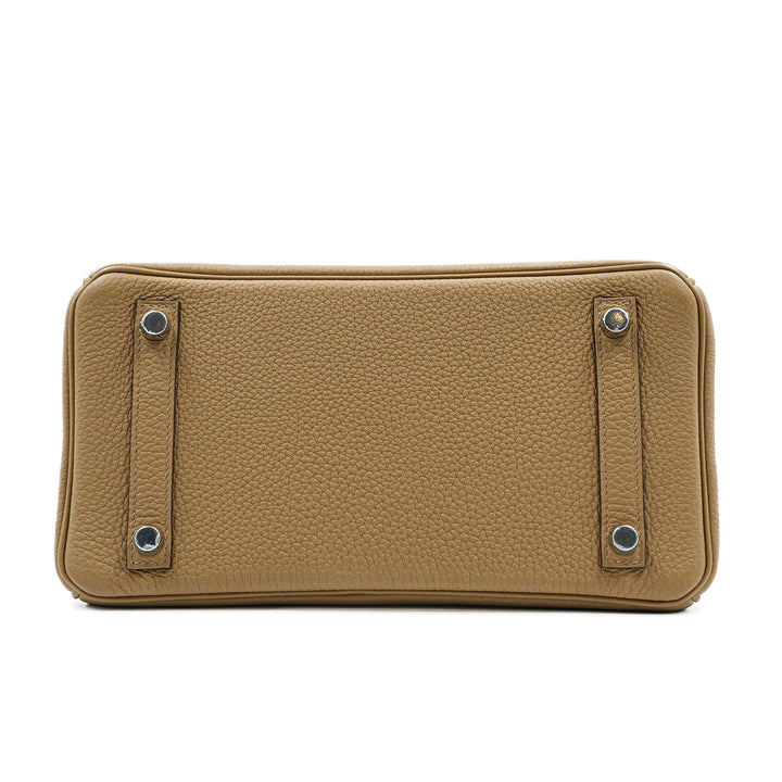 Hermès Birkin 25 Togo Biscuit Palladium Hardware Bag