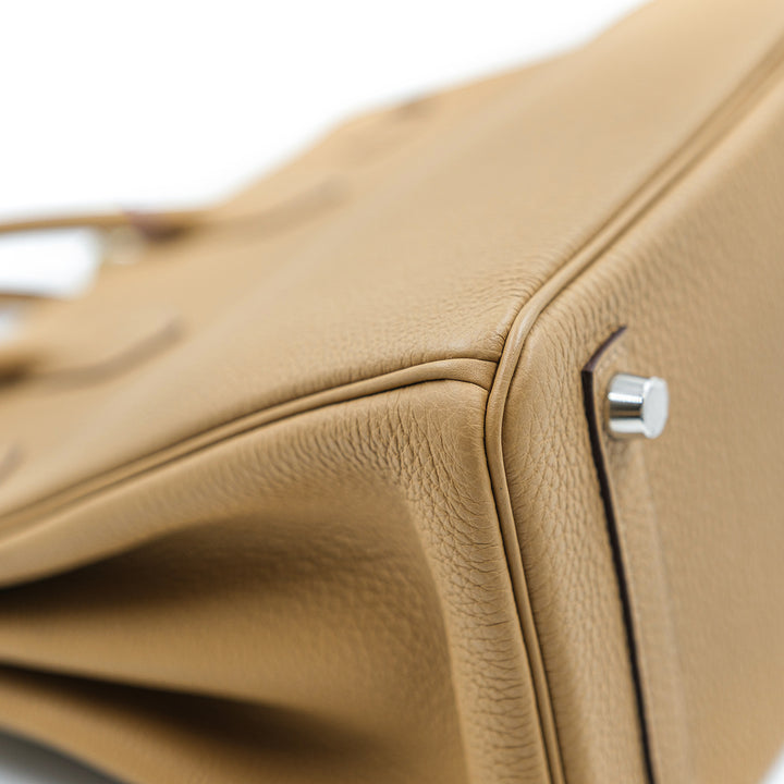 Hermès Birkin 25 Togo Biscuit Palladium Hardware Bag