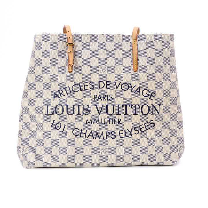 Louis Vuitton Damier Azur Canvas Articles De Voyage Cabas Adventure MM Bag