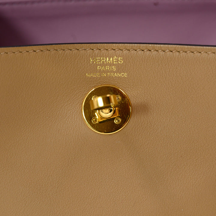 Hermès Chai Leather Mini Lindy 20 Shoulder Bag