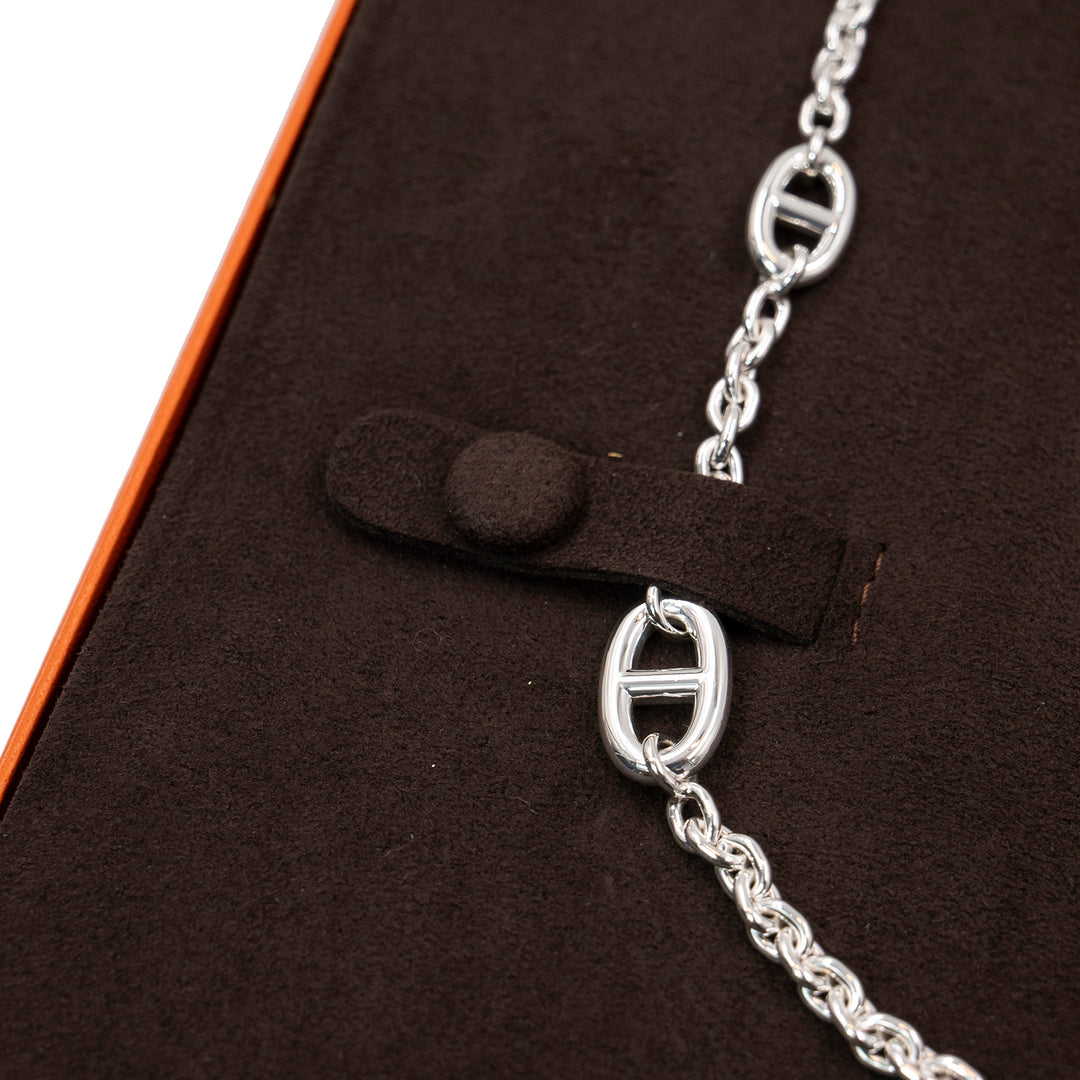 Hermès Farandole Sautoir 160cm Sterling Silver Necklace