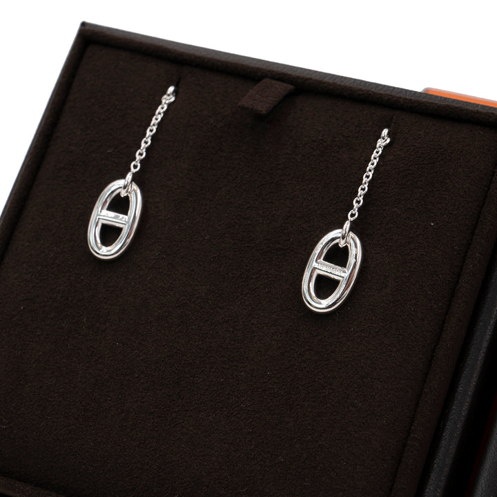 Hermès Farandole Earrings Medium Model in Sterling Silver