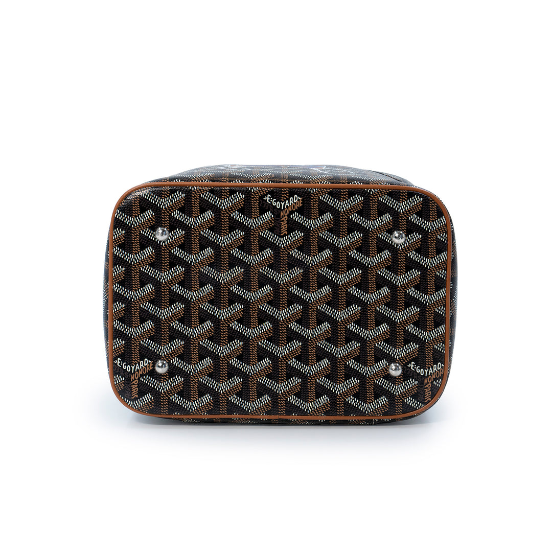 Goyard Hand Painted Vendôme Vanity Case in Brown Goyardine Canvas