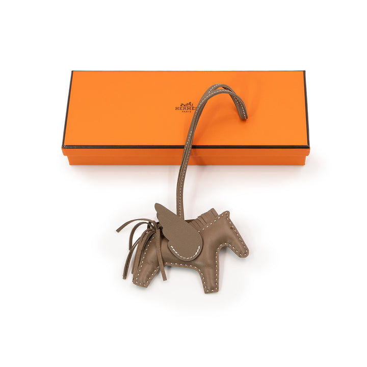 Hermès Rodeo Pegase PM Bag Charm in Milo Lambskin Leather