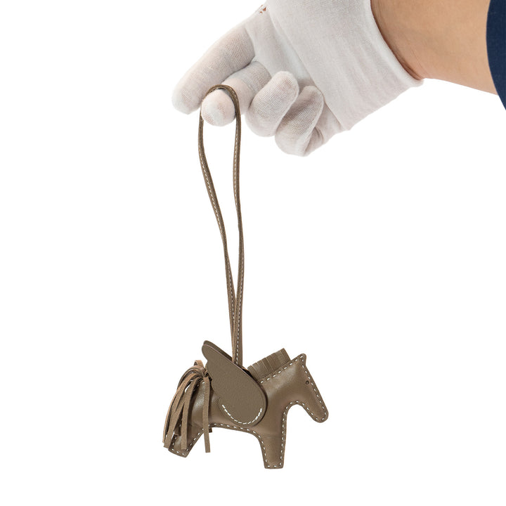 Hermès Rodeo Pegase PM Bag Charm in Milo Lambskin Leather