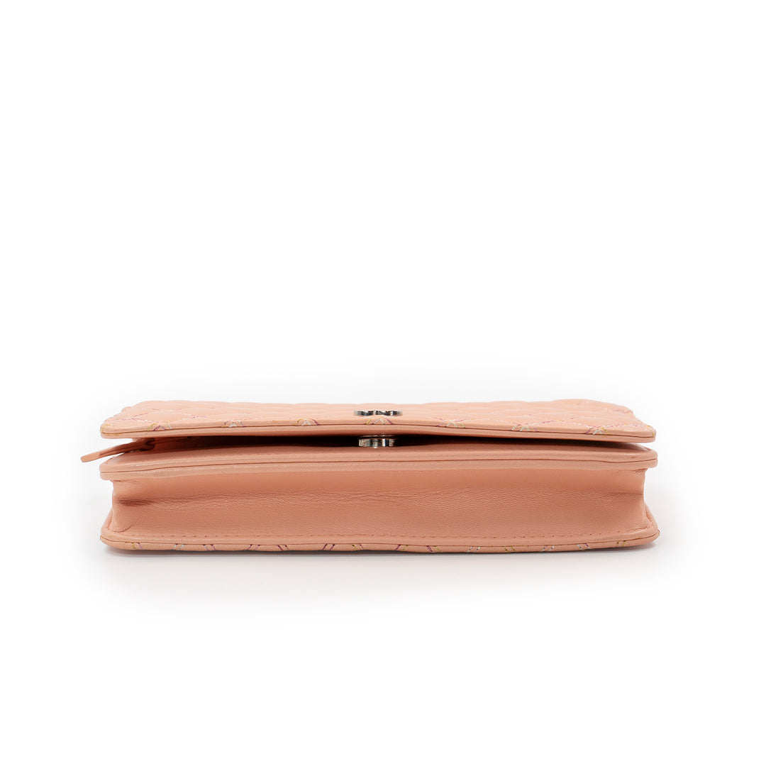 Chanel Limited Edition Wallet on Chain Bag in Pink Leather