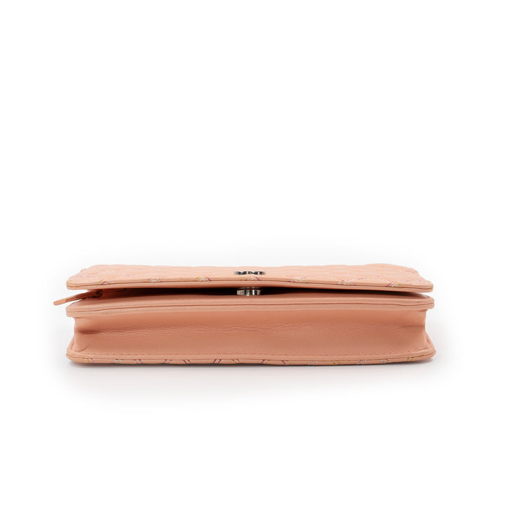 Chanel Limited Edition Wallet on Chain Bag in Pink Leather