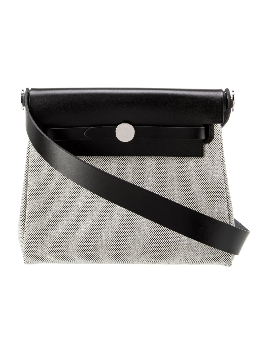Hermès Herbag Zip 20 in H Canvas & Cowhide Leather with Palladium Hardware