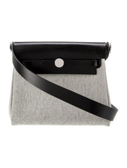 Hermès Herbag Zip 20 in H Canvas & Cowhide Leather with Palladium Hardware
