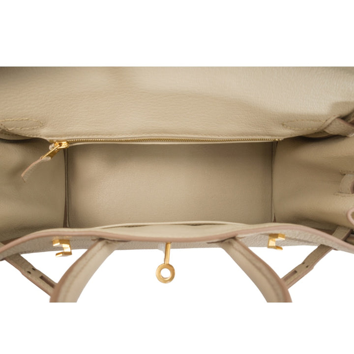 Hermès Birkin 25 in Beton Color Togo Leather with Gold Hardware