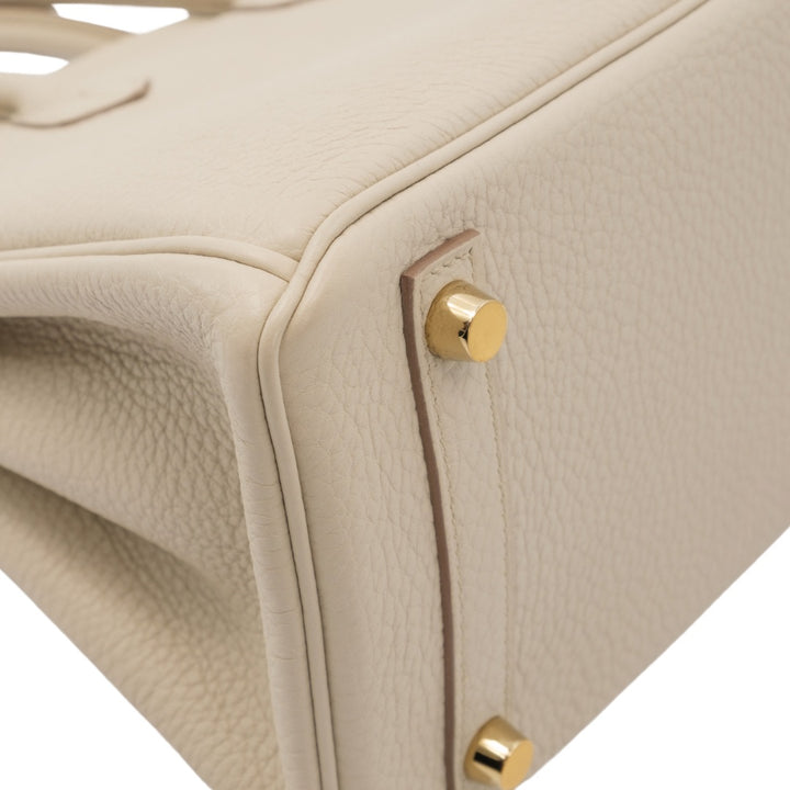 Hermès Birkin 25 in Beton Color Togo Leather with Gold Hardware