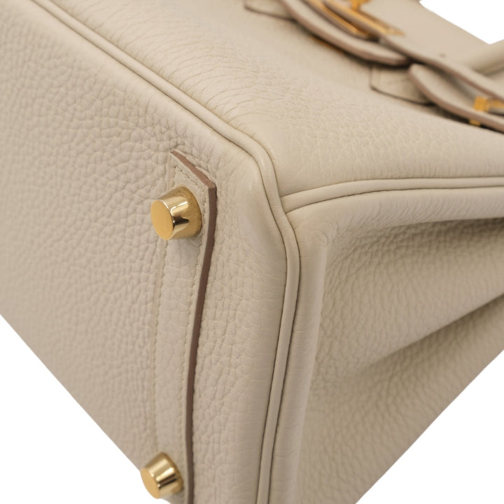 Hermès Birkin 25 in Beton Color Togo Leather with Gold Hardware