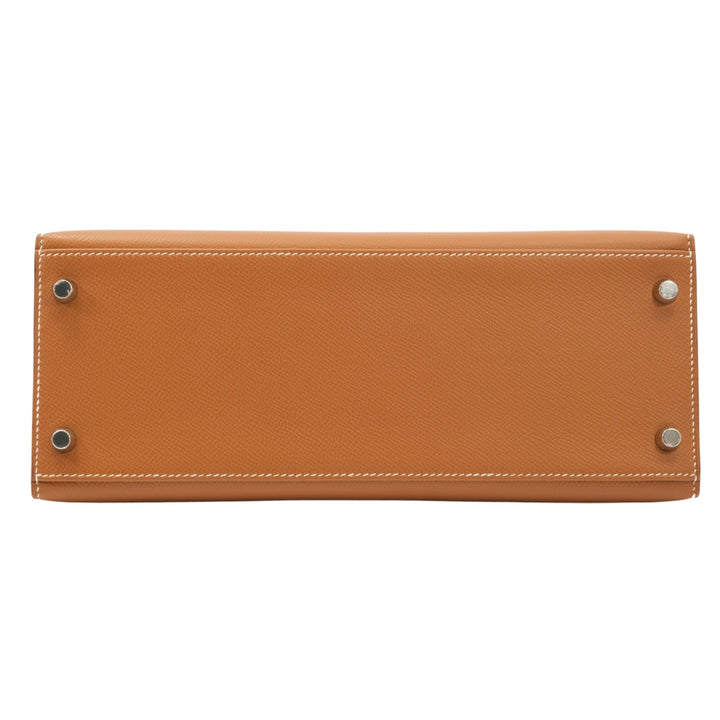 Hermès Kelly Sellier 28 in Gold Color Epsom Leather with Palladium Hardware Bag