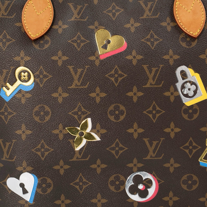 Louis Vuitton Neverfull NM Limited Edition Love Lock Monogram Canvas MM tote bag